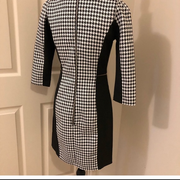 Office Ready - Houndstooth H&M Long Sleeve Dress (nwot) - Picture 2 of 3